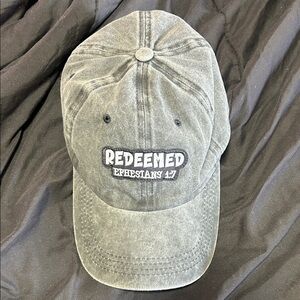 Gray 'Redeemed' Baseball Cap
